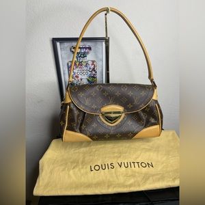 Brown Louis Vuitton Monogram Beverly MM Shoulder Bag